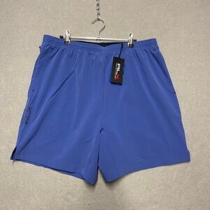 RLX Ralph Lauren Shorts Mens XL Royal Blue Golf Athletic Zip Pocket Performance
